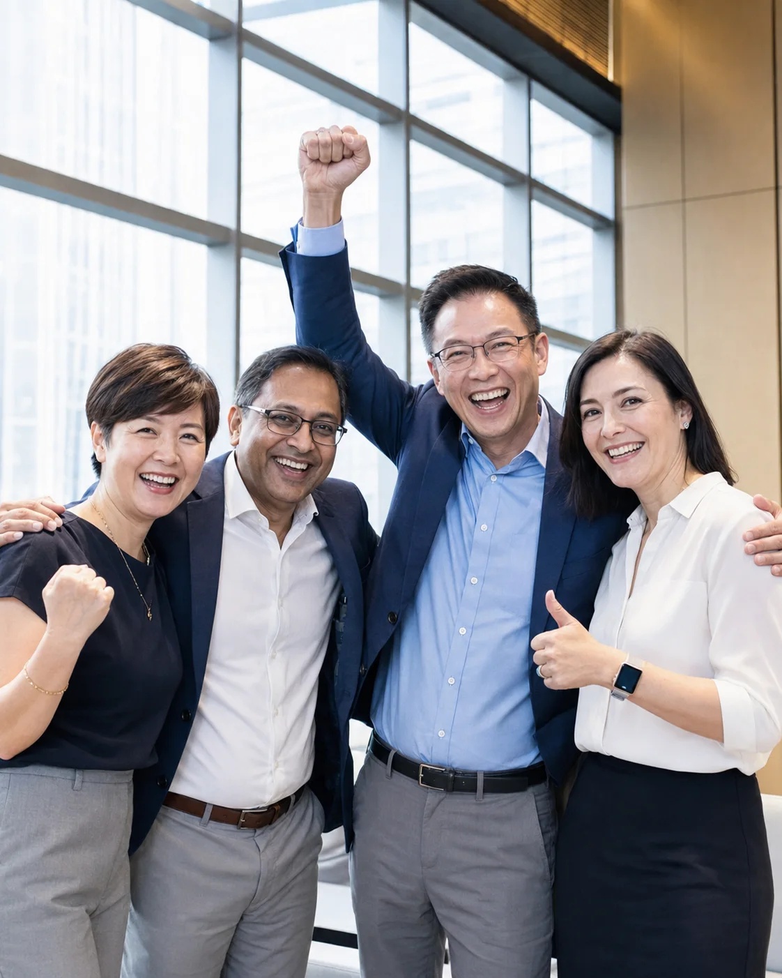 A diverse group of leaders taking part in a culture activation experience